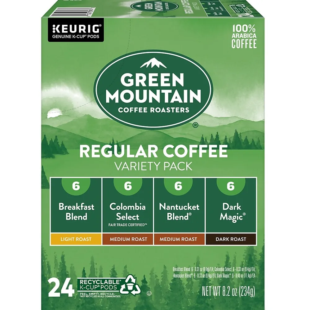 Green Mountain Variety Pack Coffee Keurig® K-Cup® Pods, 24/Box (5000374159)
