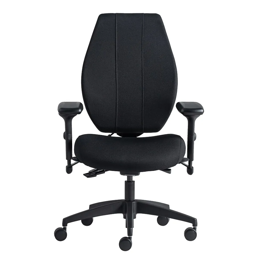 Office Chairs*Gry Mattr + ergoCentric airCentric3 Task Chair, Extra Long Seat, Black (AIR3STXL)