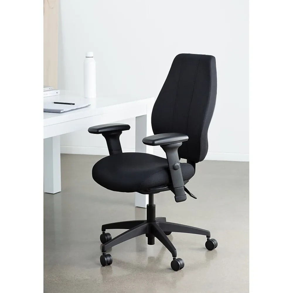 Office Chairs*Gry Mattr + ergoCentric airCentric3 Task Chair, Extra Long Seat, Black (AIR3STXL)