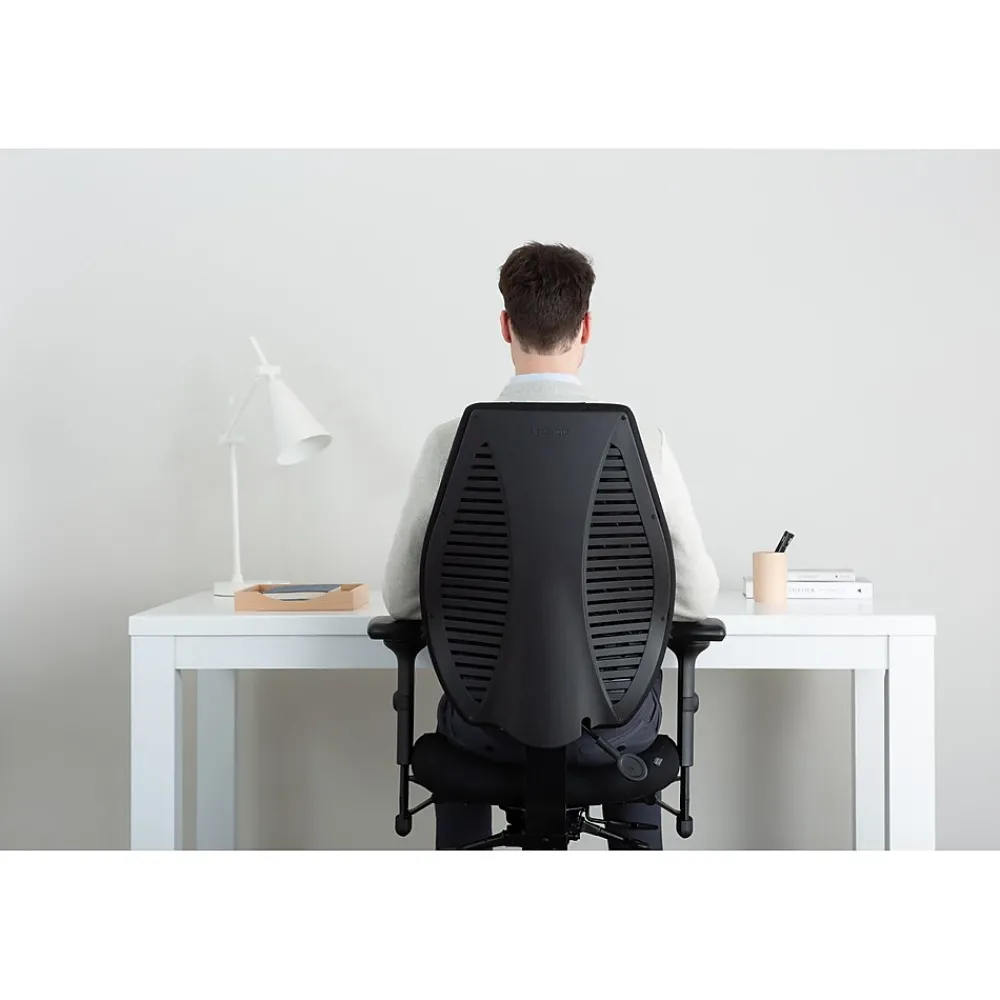 Office Chairs*Gry Mattr + ergoCentric airCentric3 Task Chair, Extra Long Seat, Black (AIR3STXL)