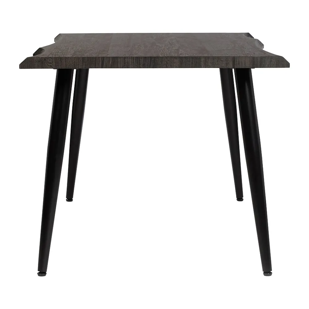 Computer Desks*Gry Mattr Capsule 65"W Live Edge Computer Desk, Black Walnut (GMCC-00843)