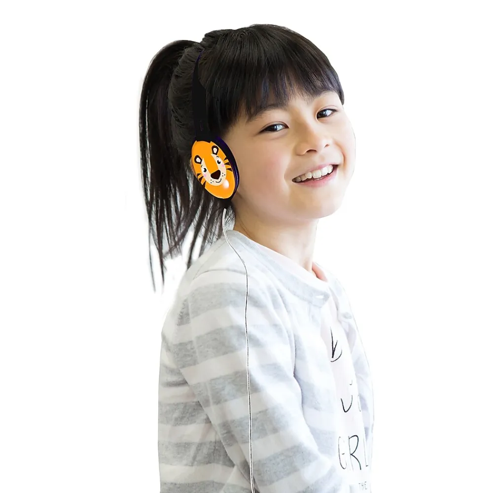 HamiltonBuhl Primo Series Stereo Headphone, Tiger Face, Black/Orange (HECPRM100T)<Hamilton Buhl New
