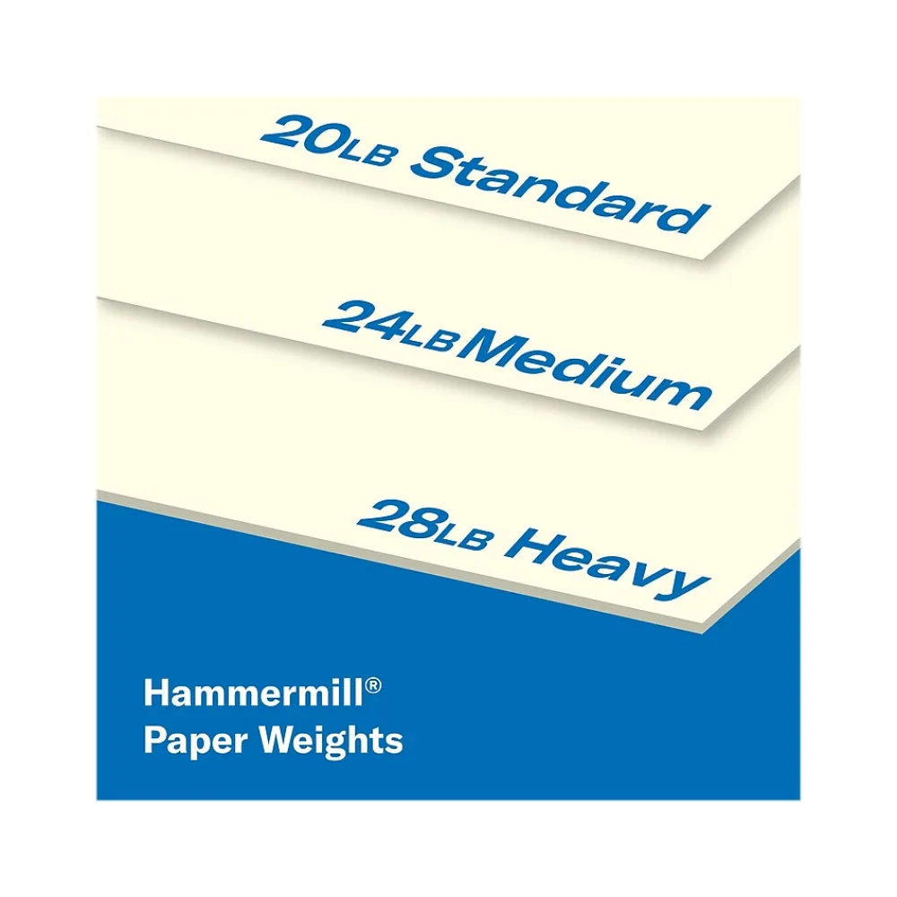 Multipurpose Paper*Hammermill 8.5" x 11" Multipurpose Paper, 24 lbs., Cream, 500 Sheets/Ream(168060)