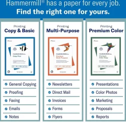 Copy Paper*Hammermill Copy Plus 8.5" x 11" 3-Hole Punched Copy Paper, 20 lbs., 92 Brightness, 500 Sheets/Ream (105031)