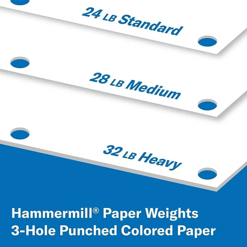 Copy Paper*Hammermill Copy Plus 8.5" x 11" 3-Hole Punched Copy Paper, 20 lbs., 92 Brightness, 500 Sheets/Ream (105031)