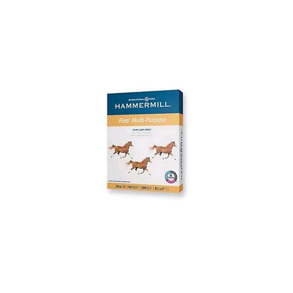 Multipurpose Paper*Hammermill Fore 8 1/2" x 11" 24 lbs. 3HP Multipurpose Paper, White, 500/Ream (101287)