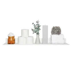 Shelving*Hangman No-Stud Single Aluminum Floating Shelf, 24-In., White Powder Coat (HANL24W)