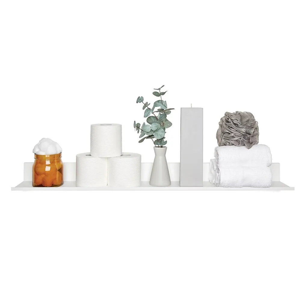 Shelving*Hangman No-Stud Single Aluminum Floating Shelf, 24-In., White Powder Coat (HANL24W)
