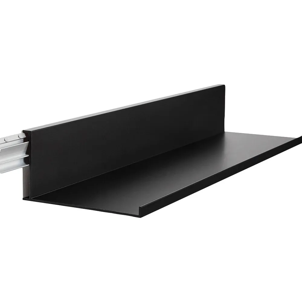 Shelving*Hangman No-Stud Single Aluminum Floating Shelf, 18-In., Black Powder Coat (HANL18B)