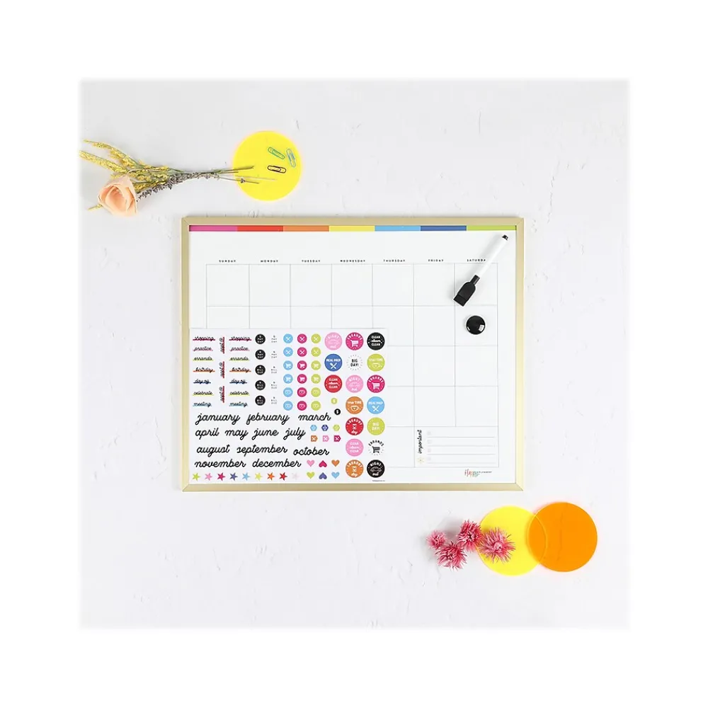 Dry Erase*The Happy Planner Happy Planner Color Block Dry-Erase Whiteboard, 16" x 20" (AF3DEB-031)
