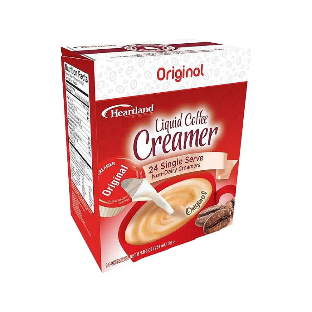 Heartland Hobby Heartland Original Dairy-Free Liquid Coffee Creamer, 0.37 oz., 24/Box (HFP01627BX)