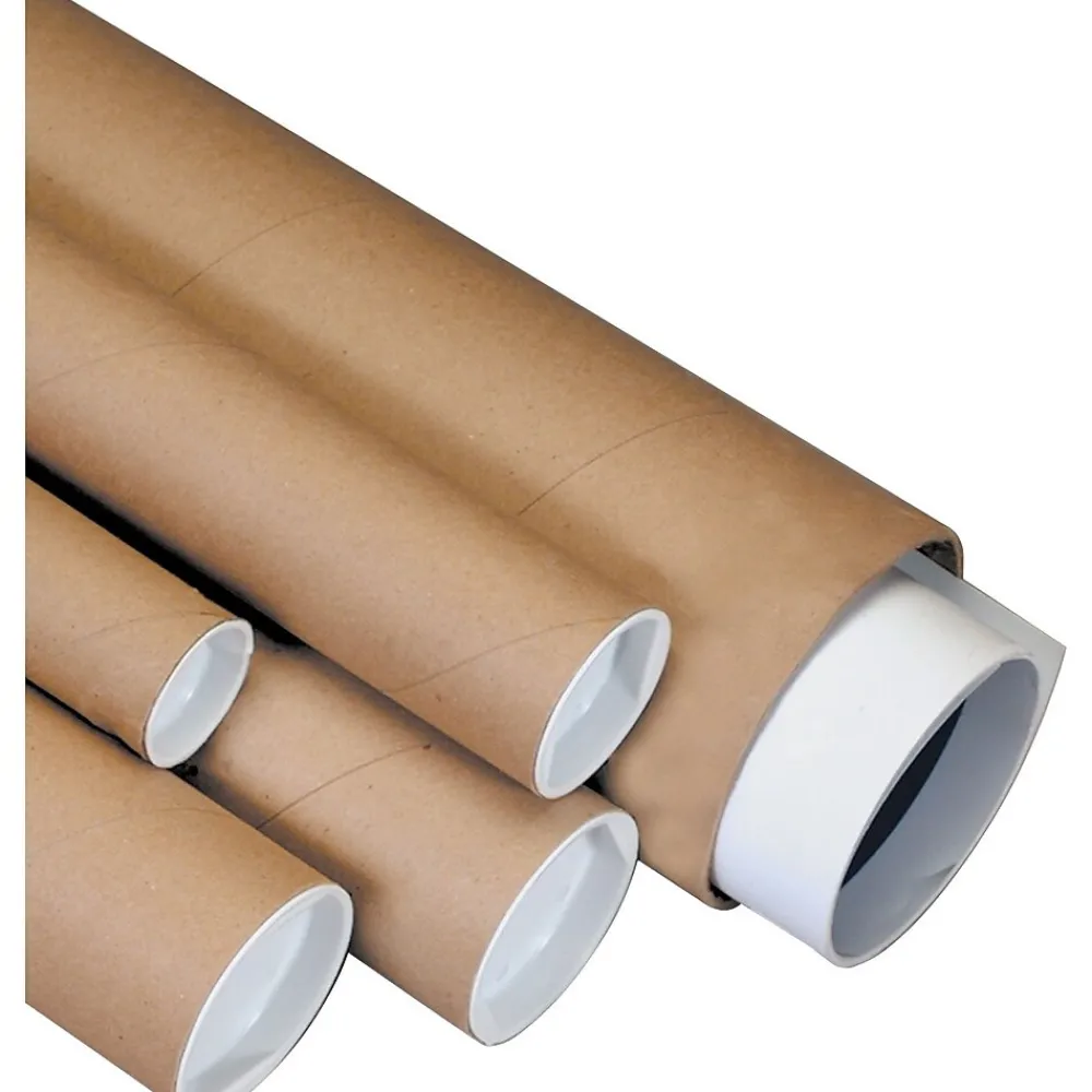 Online Partners Brand Heavy-Duty Kraft Mailing Tubes, 3" x 30", 24/Case