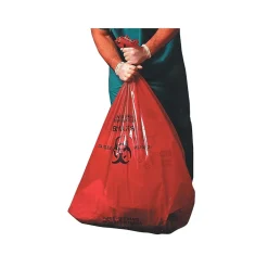 Heritage 30 Gal. Biohazard Liners, Red, 43