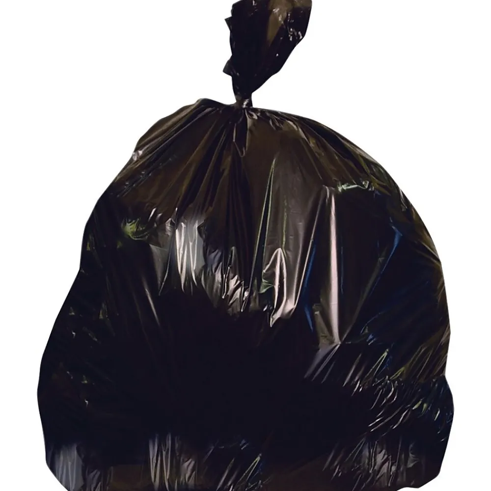 Heritage 20-30 Gallon Industrial Trash Bag, 30" x 36", Low Density, 1.25 Mil, Black (H6036PK)<Heritage Bag Outlet