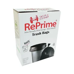 Heritage AccuFit 55 Gallon Industrial Trash Bag, 40" x 53", Low Density, 1.3 Mil, Black, 50 Bags/Box (H8053PK RC1)<Heritage Bag Outlet