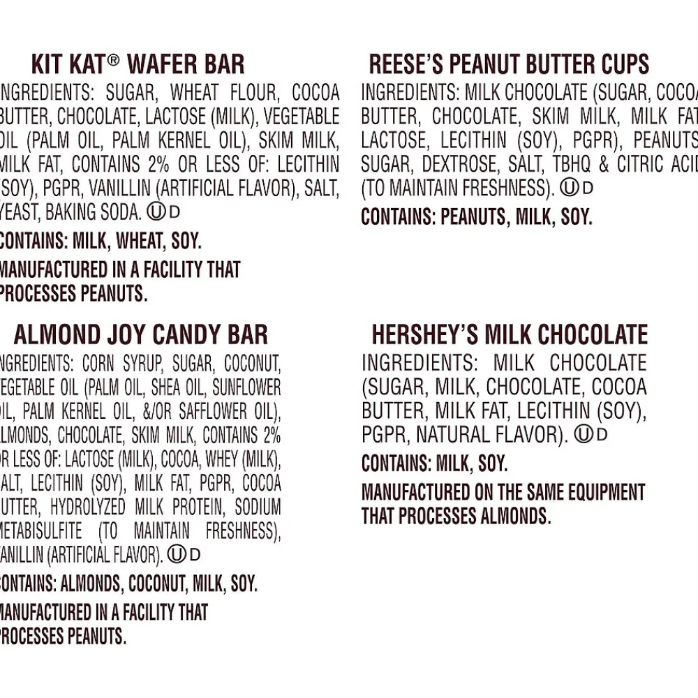 Hershey's All Time Greats 30 Pc. Snack Size Assortment Pack, 15.92 Oz., 2/Pack (246-01148)