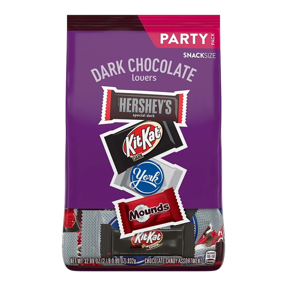 Hershey's Dark Chocolate Lovers Snack Size Variety Candy Bars, 32.89 oz. (HEC99995)