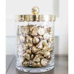 KISSES HERSHEY'S Gold Foil Milk Chocolate with Almonds Pieces, 66.7 oz., 400/Bag (HEC62083)
