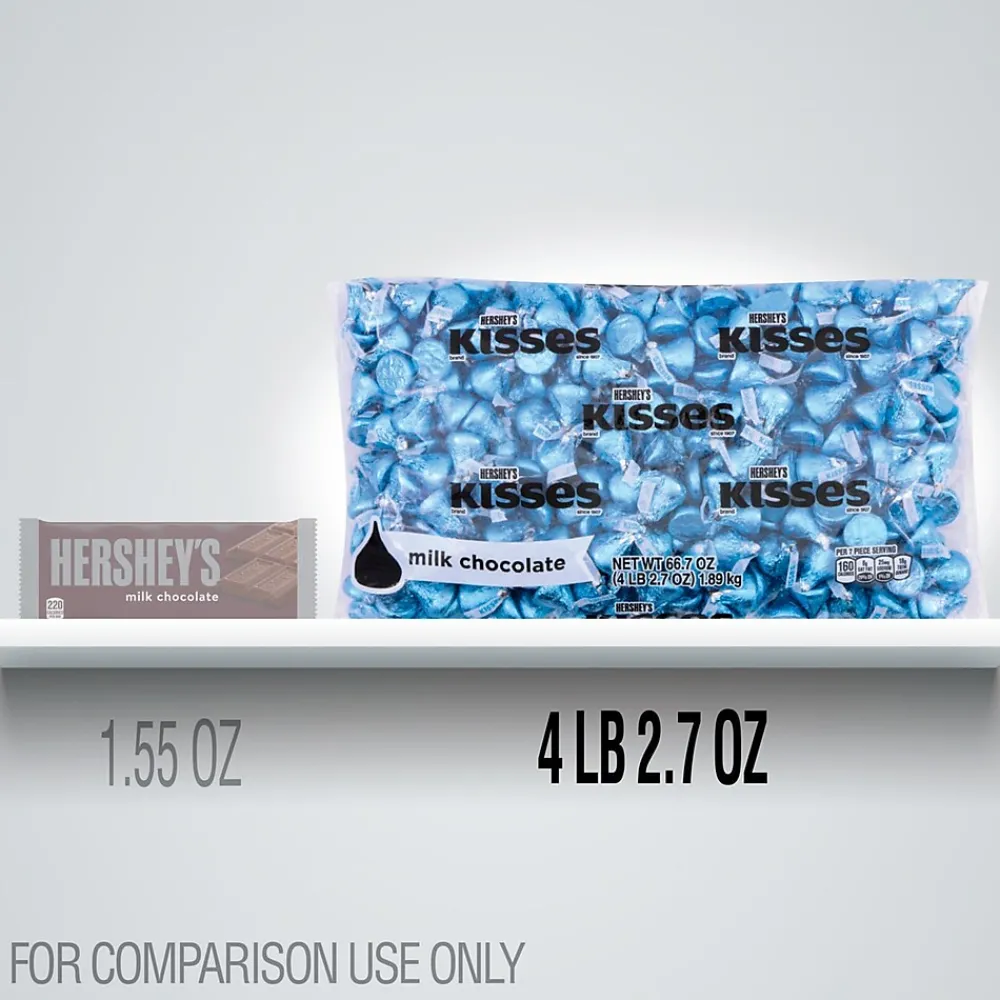 KISSES HERSHEY'S Milk Chocolate Candy Pieces, 66.7 oz. (246-00053)