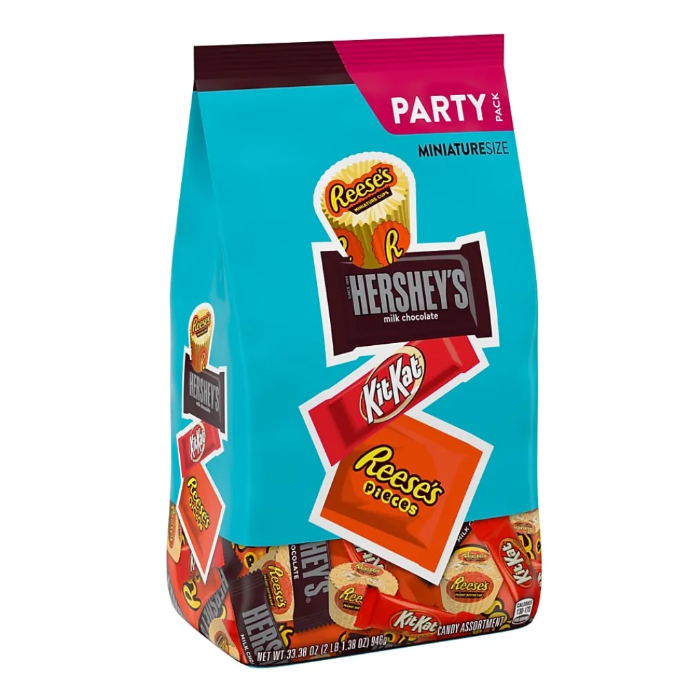 Hershey's Party Pack Miniatures Reese's, , KitKAt & Reese's Pieces Milk Chocolate Variety, 33.38 oz. (HEC39991)