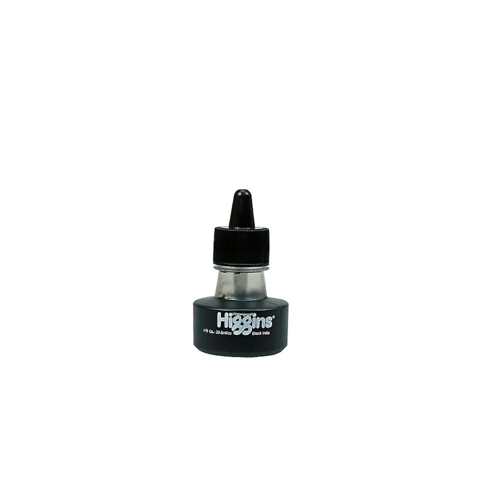 Pens|Higgins Bottled Ink Pen Refill, Black India Ink, Each (44201)
