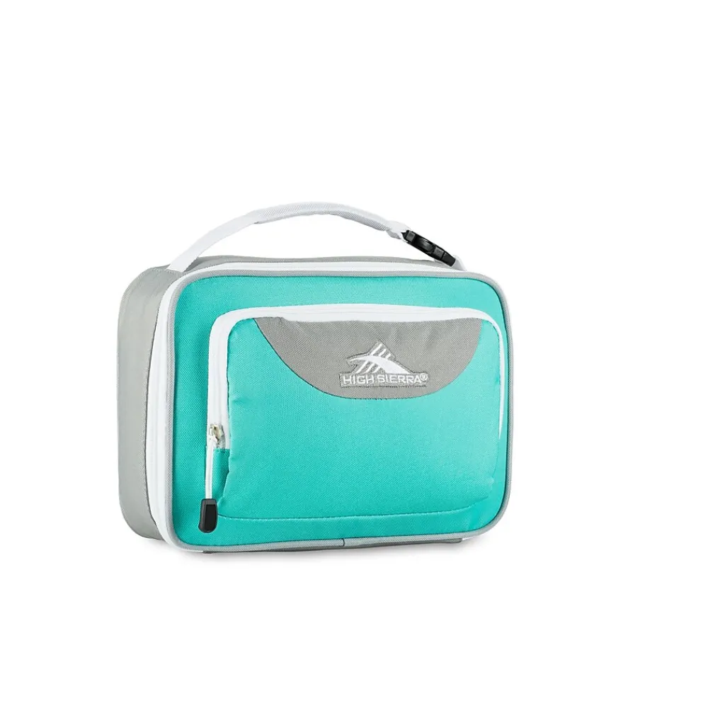 High Sierra Single Compartment Lunch Bag, Aquamarine/Ash Grey/White (74715-0784)