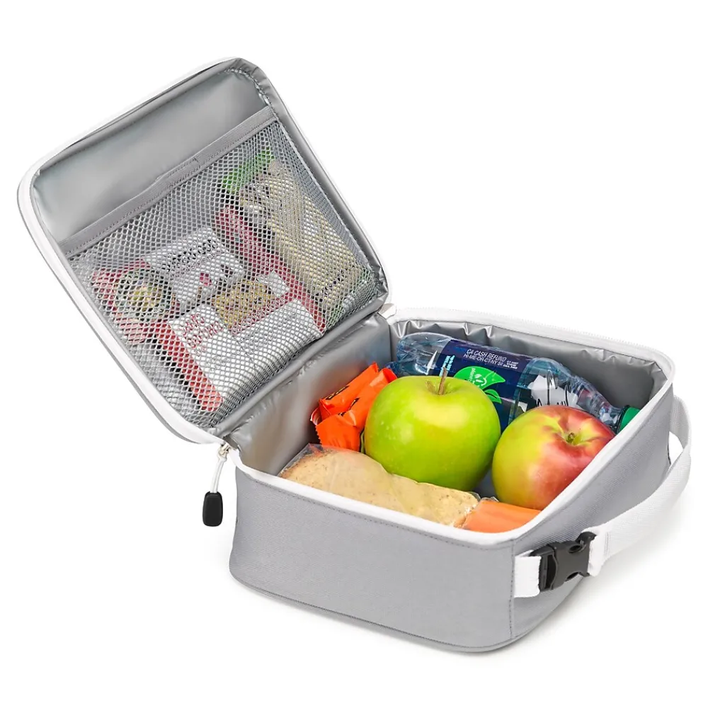 High Sierra Single Compartment Lunch Bag, Aquamarine/Ash Grey/White (74715-0784)