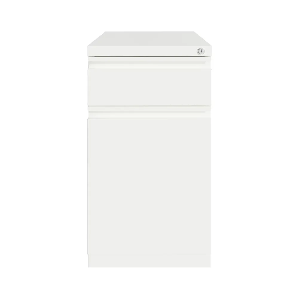File Cabinets*Hirsh 2-Drawer Mobile Vertical File Cabinet, Letter Size, Lockable, 27.75"H x 15"W x 19.88"D, White (25033)