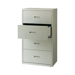 File Cabinets*Hirsh HL1000 Series 4-Drawer Lateral File Cabinet, Letter/Legal Size, Lockable, 52.5