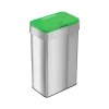 Stainless Steel Compost Bin, 21-Gallon, Silver/Green (HLS21UOTCOP)<HLS Commercial New