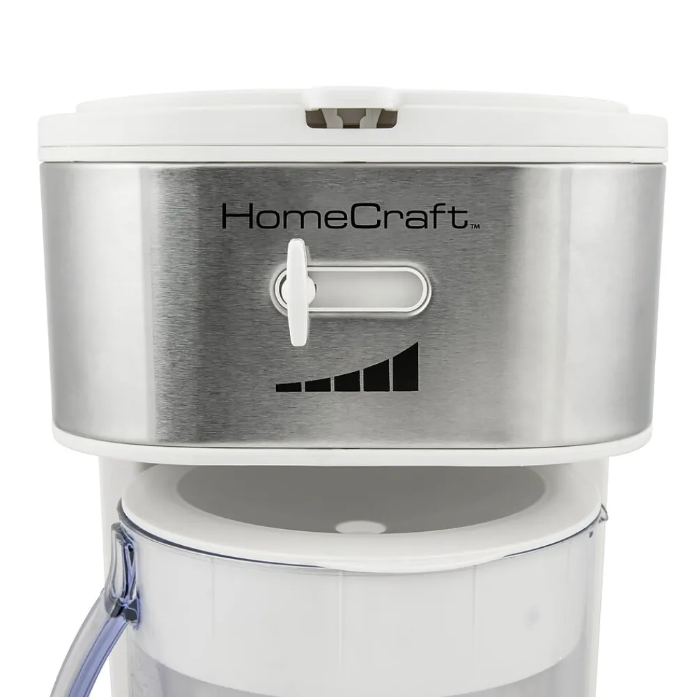 HomeCraft 12-Cups Automatic Drip Coffee Maker, White (HCIT3WS6A)