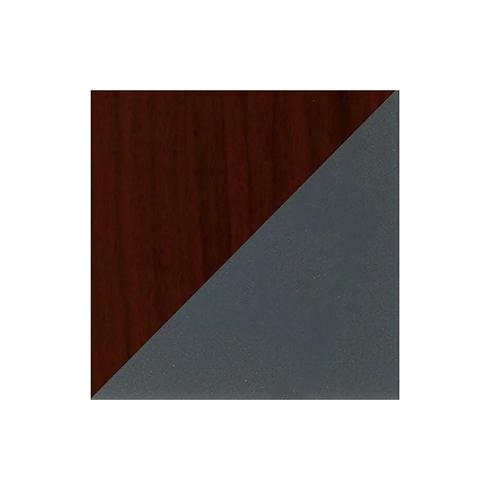 Computer Desks*HON 38000 Series 72"W Double Pedestal Desk, Mahogany/Charcoal (H38180NS)