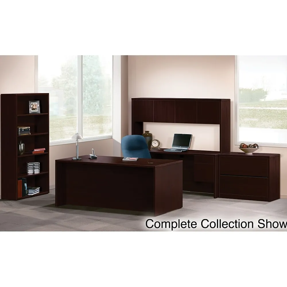 Computer Desks*HON 10500 Series 72"W Right Pedestal Desk, Mahogany (H10585RNN)