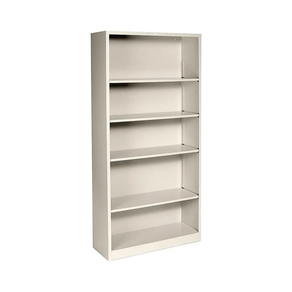 Bookcases*HON Brigade 5-Shelf 71"H Bookcase, Putty Steel (HS72ABCL)