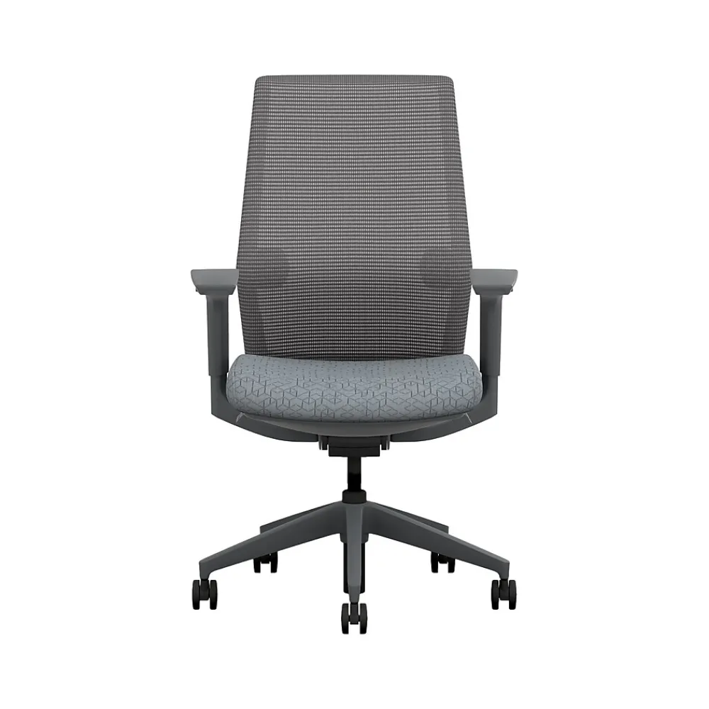 Office Chairs*HON Cipher Mesh/Fabric Swivel Task Chair, Basalt/Charcoal (HCFRT.STC.H.S.IC.APX25.TC00.AL.ST.SB.S)