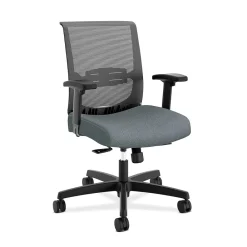 Office Chairs*HON Convergence Fabric/Mesh Task Chair, Gray Pattern (CMY1AAPX25) Gray Fabric