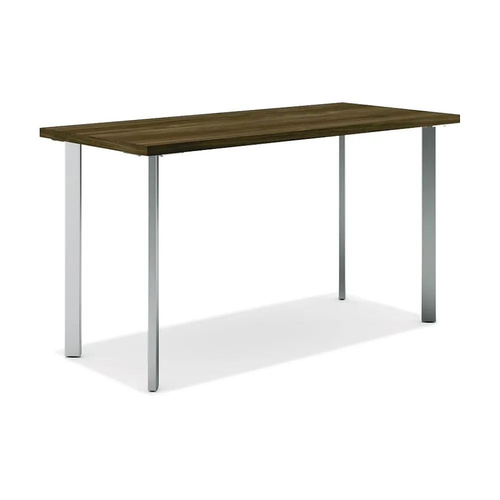 Computer Desks*HON Coze 48"W Desk, and Silver (RPL2448FWP6) Florence Walnut