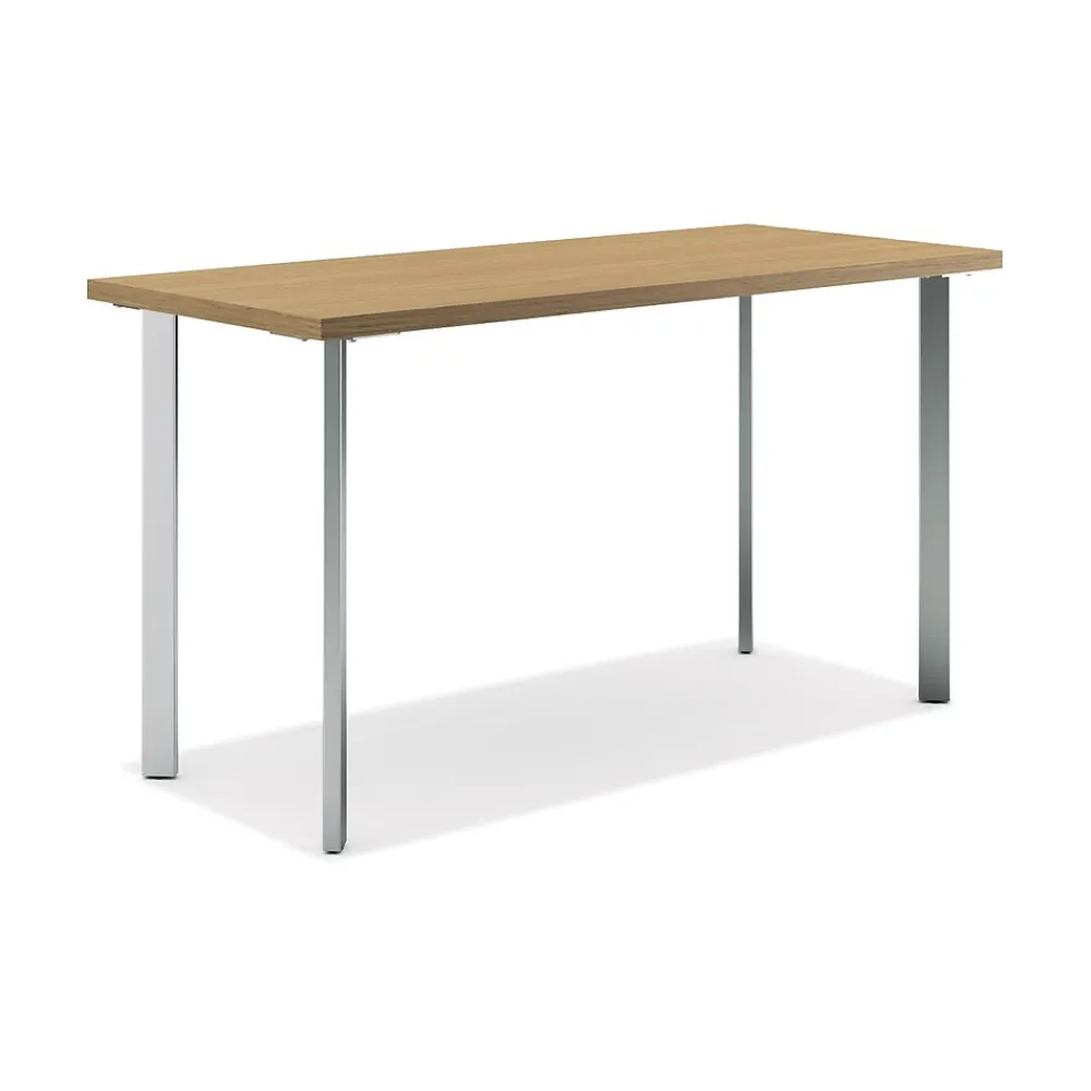 Office Desks*HON Coze 48"W Desk, and Silver (RPL2448N1P6) Natural Recon