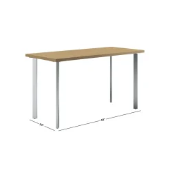 Office Desks*HON Coze 48"W Desk, and Silver (RPL2448N1P6) Natural Recon