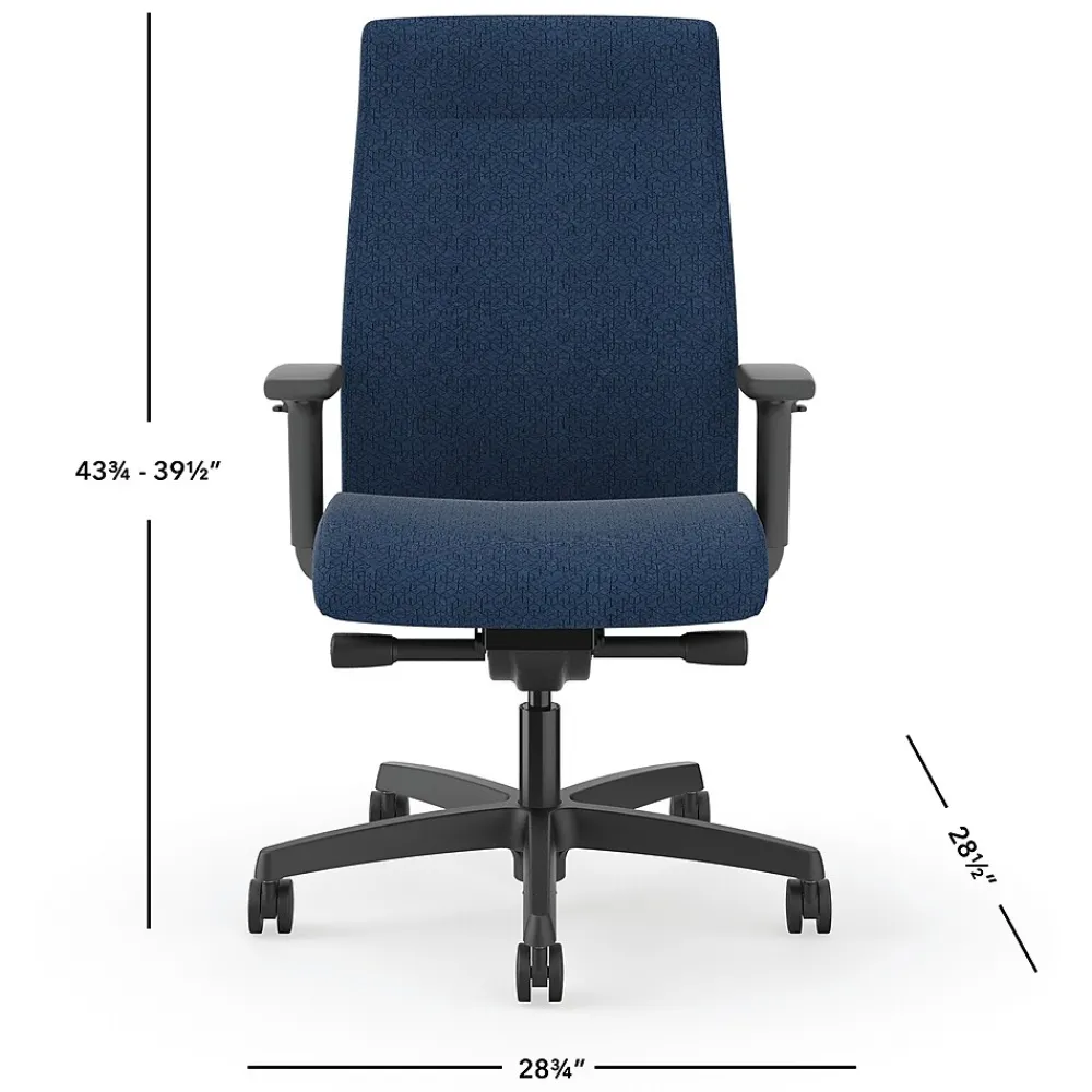 Ergonomic Chairs*HON Ignition 2.0 Fabric Task Chair, Pattern (I2U2AHAX13TK) Navy
