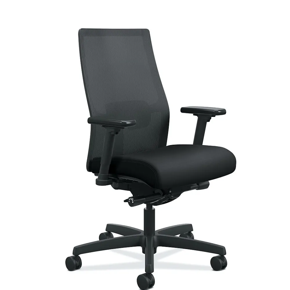 Ergonomic Chairs*HON Ignition 2.0 Mesh/Fabric Computer and Desk Chair, Black (I2M2AMLC10TK) Black Fabric