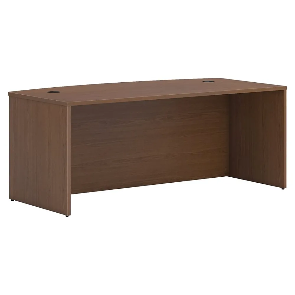 Office Desks*HON Mod 72" Desk Shell, Sepia Walnut (HLPLDS7236B.LSE1)