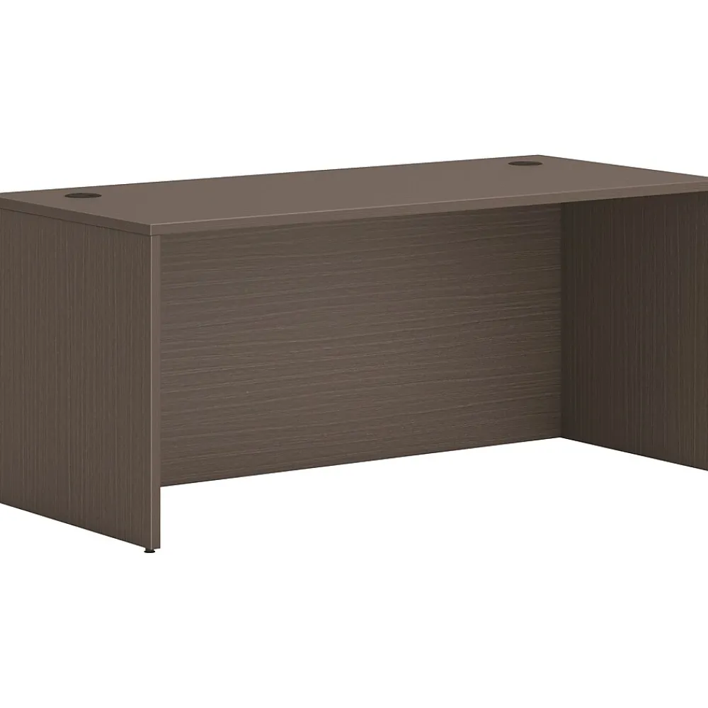 Office Desks*HON Mod 72" Desk Shell, Slate Teak (HLPLDS7236.LSL1)