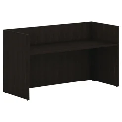 Office Desks*HON Mod 72" Reception Desk Shell, Java Oak (HLPLRCPNDS7230.LJA1)