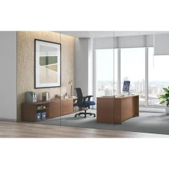 Office Desks*HON Mod 72"W Double-Pedestal Desk, (HLPLDS72PSSE1) Sepia Walnut