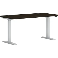 Standing Desks*HON Mod 60"W Rectangular Adjustable Standing Desk, (HLPLRW6030CONHATJA1) Java Oak