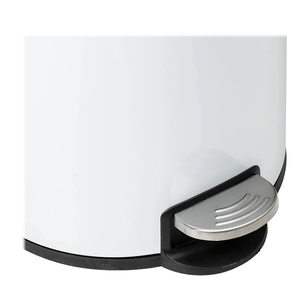 Steel Step Trash Can, 7.9-Gallon, White (TRS-09329)<Honey-Can-Do Sale