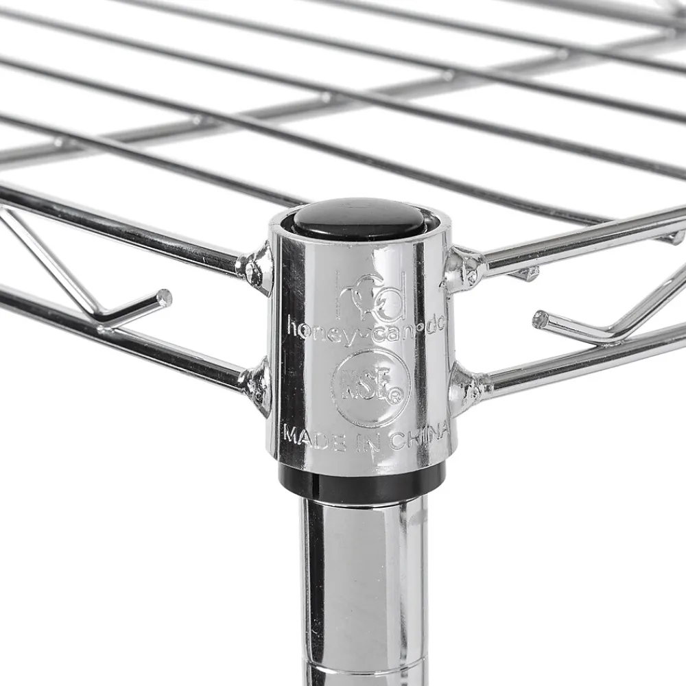Shelving*Honey-Can-Do 4-Tier Slim Profile Shelving Unit, Chrome (SHF-10022)