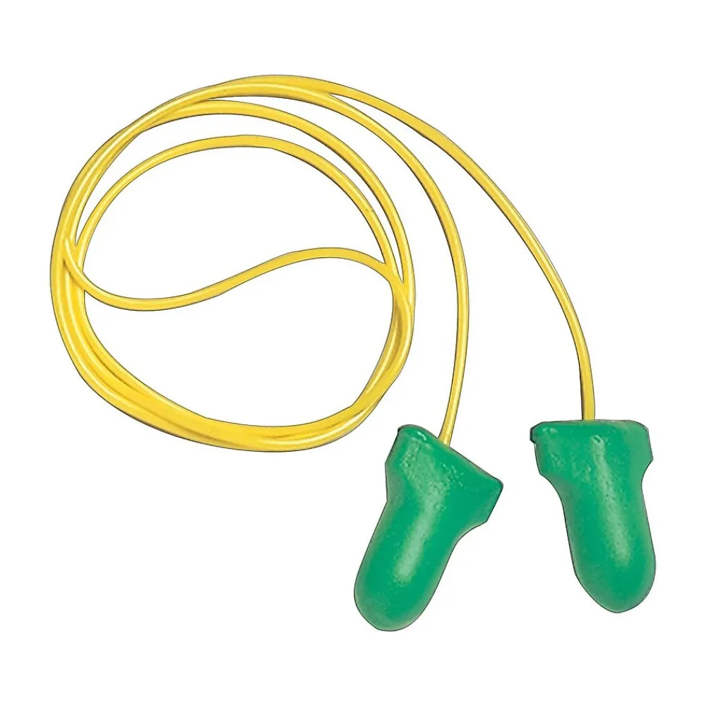 Howard Leight Maximum Lite Corded Earplugs, Green, 100/Box (LPF-30)