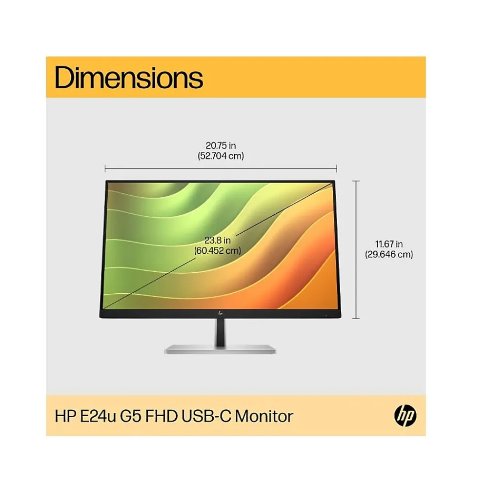 HP 24" 75 Hz LCD Monitor (6N4D0AA#ABA)